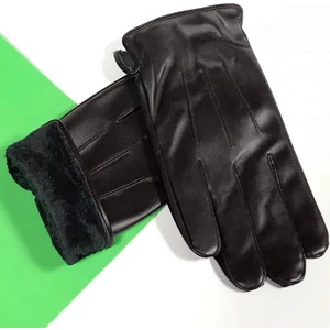 Işnar Moda Erkek Suni Deri Eldiven Dokunmatik Ekran Uyumlu