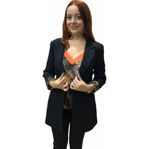 Kadın Ceket Leopar Detaylı