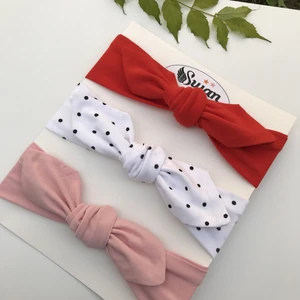 Swan Butik Kız Çocuk Bebek Bandana Toka Seti 3'lü
