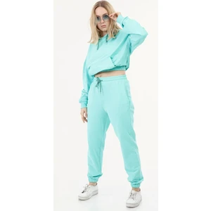 İkmal Crop Model Kapşonlu Takım