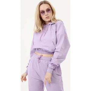 İkmal Crop Model Kapşonlu Takım