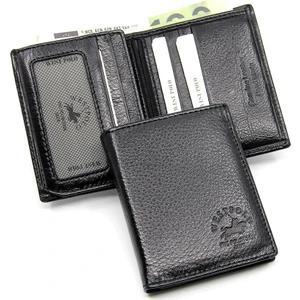 West Polo Paul Brand Siyah Erkek Deri Bozuk Paralı Cüzdan WPT1004