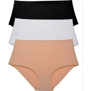 Vanilya Secret Dikişsiz Yüksek Bel Lazer Kesim Slip 3'l Paket