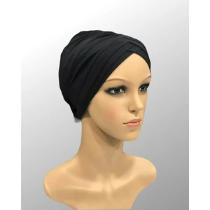 Eşarp Center 3 Bantlı Hazır Bone Siyah