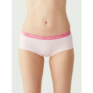 U.S. Polo Assn. Kadın Pembe - Gri Melanj - Mint 3'lü Şort