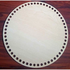 Angel Çanta Akssesuar Ahşap 25 cm Çapında Plaka