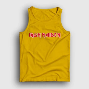 Unisex Sarı Logo Iron Maiden Atlet