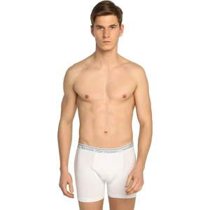 Erkek Beyaz 6'lı Paket Likralı Boxer