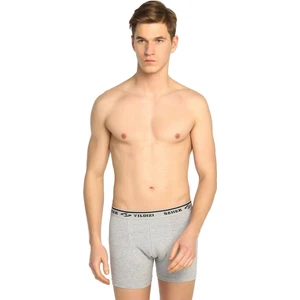 Erkek Gri 6'lı Paket Likralı Boxer