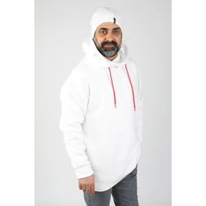 Unisex Kapüşonlu Polar Beyaz