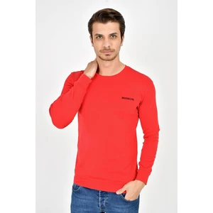 Bisiklet Yaka Uzun Kollu Dar Kalıp İnce  Erkek Sweatshirt SPR2019K18