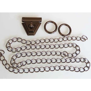 Angel Çanta Aksesuar Füme Renk Zincir Set