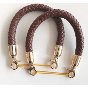 Angel Örme Çanta Sapı Koyu Kahve Renk Kadınlar İçin Dayanıklı Suni Deri 31 Cm