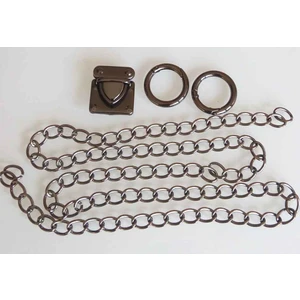 Angel Çanta Aksesuar Füme Renk Zincir Set