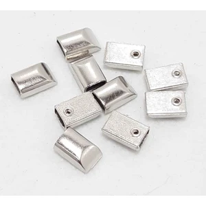 Angel Çanta Aksesuar Gümüş Renk Fermuar Stop, Büzgü Ucu (10 Adet)