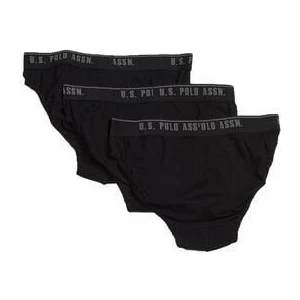 Erkek 3 Lü Likralı Coton Siyah Slip 83057
