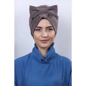 Belifanti Collection Fiyonklu Vizon Renk Dış Tesettür Bone