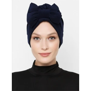 Belifanti Collection Fiyonklu Lacivert Dış Tesettür Bone