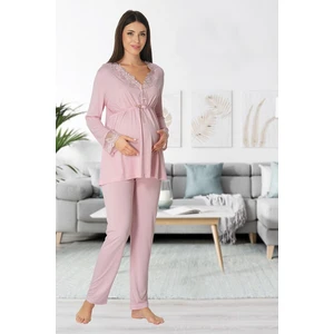 Kadın Pembe Pijama Takımı EFFORTT 8092