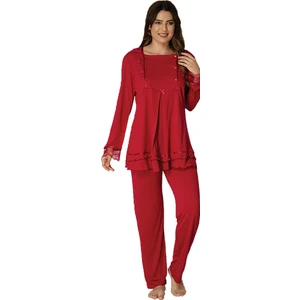 Kadın Fuşya Hamile Lohusa Pijama Takımı EFFORTT 2015