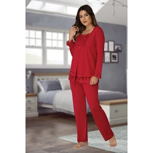 Kadın Fuşya Lohusa Pijama Takımı EFFORTT 3045