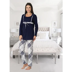 Kadın Lacivert Pijama Takımı EFFORTT 8082