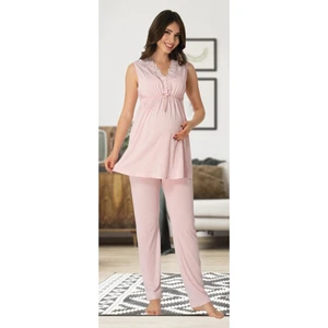 Kadın Pembe Lohusa Pijama Takımı EFFORTT 8032