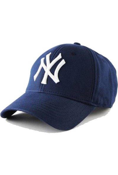 Imershoes Ny New York Şapka Kep Cırt Cırtlı Siyah Beyaz Lacivert