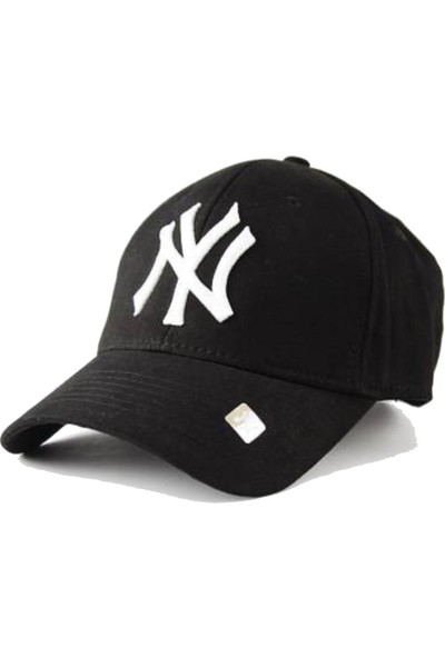 Imershoes Ny New York Şapka Kep Cırt Cırtlı Siyah Beyaz Lacivert