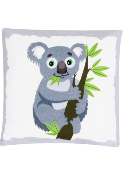 Setkanalı Koala Tasarımlı Puf Yastık Seni Seviyorum Ahşap Doğal Kutulu Kupa Sevgiliye Set fiyatları