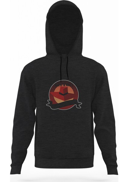 Carmen Sandiego Where In The World Is Cs Füme Antrasit Erkek Kapüşonlu Sweatshirt Uzun Kol