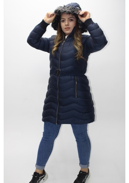 Kadın Kapüşonlu İçi Kürklü Şişme Mont fırsatları