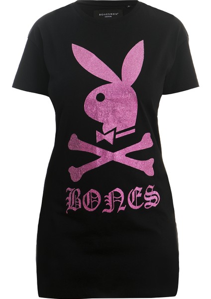 T-Shirt Kısa Elbise "bonesboy"