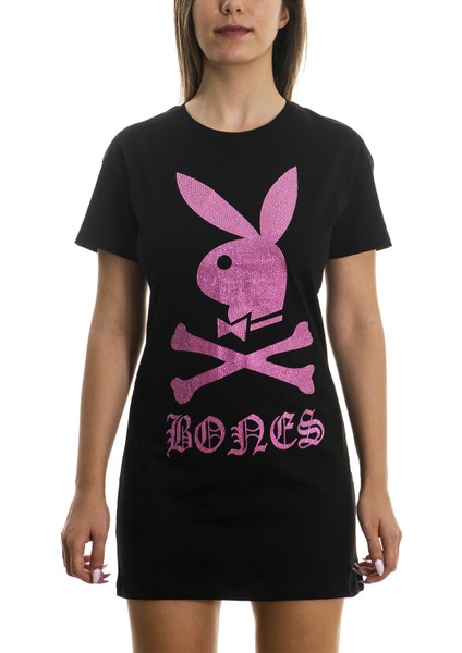 T-Shirt Kısa Elbise "bonesboy"