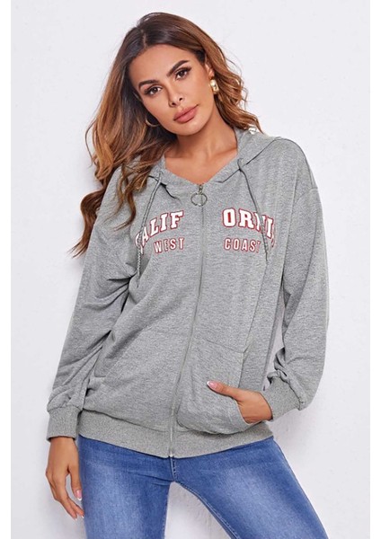 Mad Girls Gri Kapüşonlu Sweatshirt MG804 fiyatları