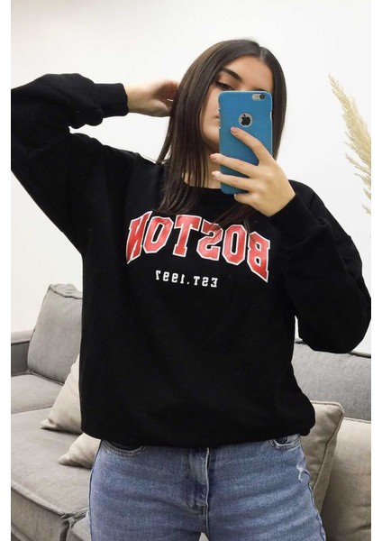 Mad Girls Siyah Sweatshirt MG777 fiyatları