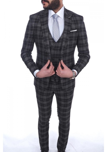 Slimfit Yelekli Drop 6 Takım