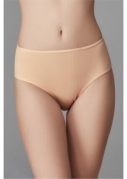 Kadın Yüksek Bel Slip 3'lü Siyah-Beyaz-Ten