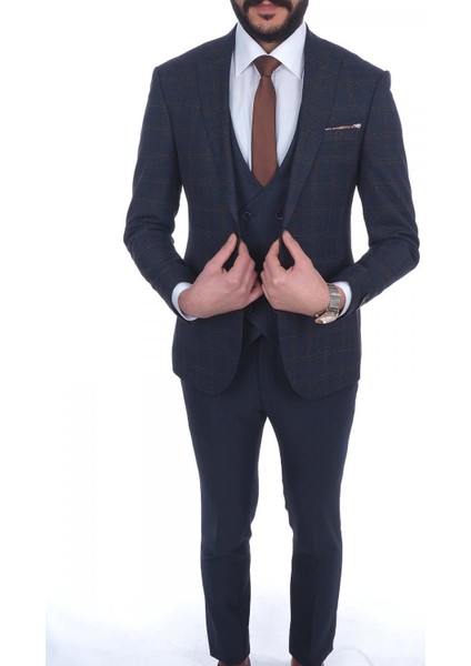 Slimfit Yelekli Drop 6 Takım