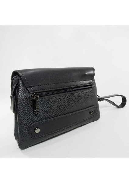 Siyah Kahve El Çantası-Unisex Kahve Portföy Çantası