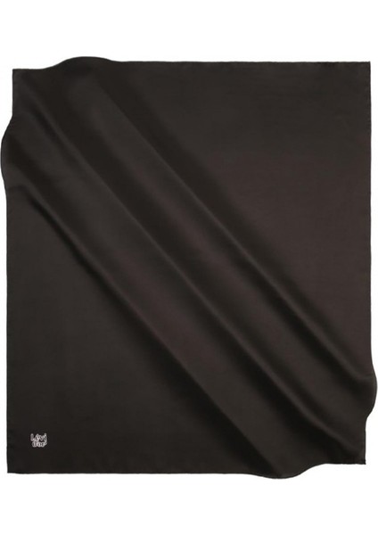 Düz Siyah Twill Ipek Eşarp