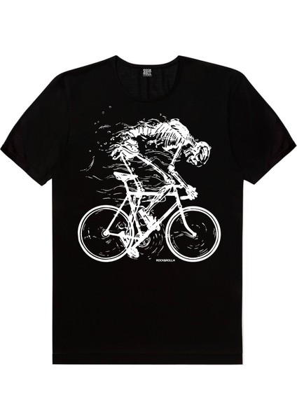 Daha Hızlı Siyah Kısa Kollu Erkek T-Shirt