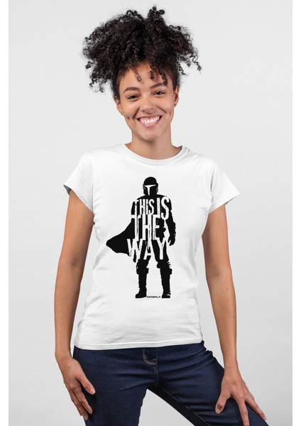 Bana Güven Beyaz Kısa Kollu Kadın T-Shirt