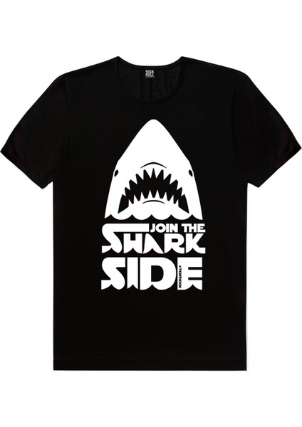 Köpekbalığı Savaşları Siyah Kısa Kollu Erkek T-Shirt