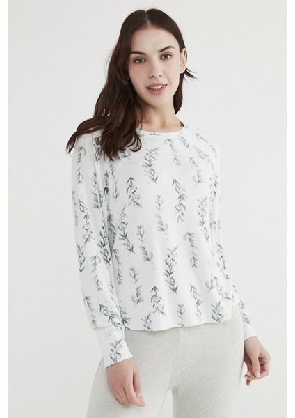 Çok Renkli Mint Flowers Sweatshirt fiyatları