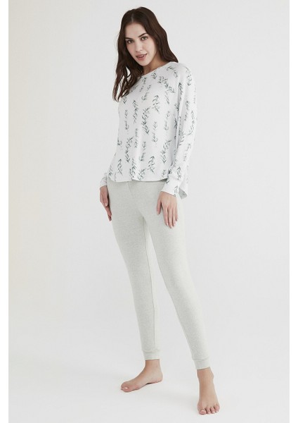 Çok Renkli Mint Flowers Sweatshirt fırsatları