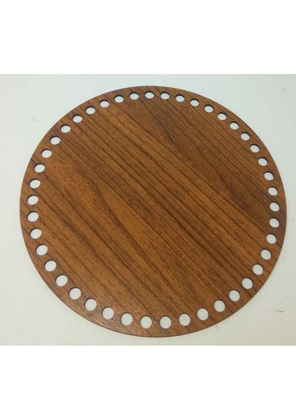 Angel Çanta Akssesuar Ahşap 25 cm Çapında Plaka