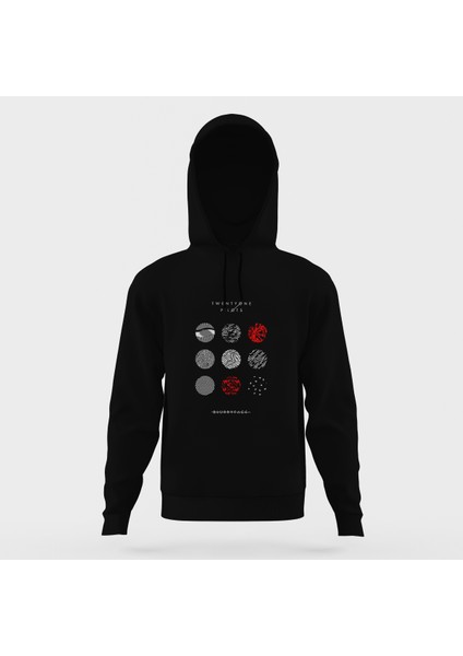 Twenty One Pilots Blurryface Siyah Erkek Kapüşonlu Sweatshirt Uzun Kol
