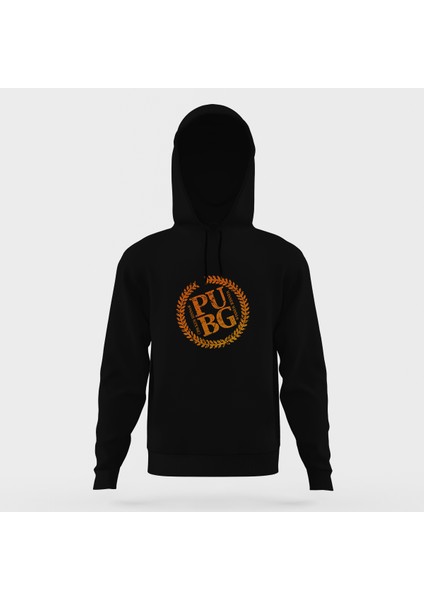 Pubg Public Siyah Erkek Kapüşonlu Sweatshirt Uzun Kol
