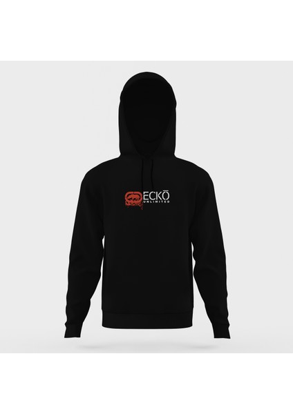 Ecko Unlimited Siyah Erkek Kapüşonlu Sweatshirt Uzun Kol